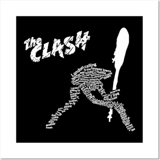 Clash guitar Posters and Art